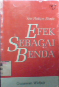 Efek  sebagai benda