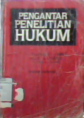 Pengantar penelitian hukum