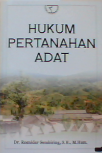 Hukum Pertanahan Adat