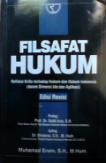 Filsafat Hukum: Refleksi Kritis Terhadap Hukum dan Hukum Indonesia ( Dalam Dimensi Ide dan Aplikasi)