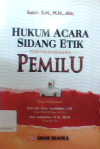 Hukum acara sidang etik penyelenggara pemilu