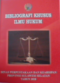 Bibliografi khusus ilmu hukum