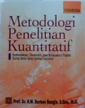 Metodologi penelitian kuantitatif : Komunikasi ekonomi,dan kebijakan publik serta ilmu-ilmu sosial lainnya.