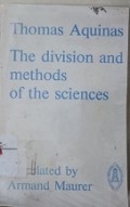 The division and methods of the sciences