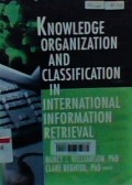 Knowledge organization and classification in international information retrieval
