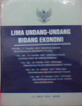 Lima undang-undang bidang ekonomi