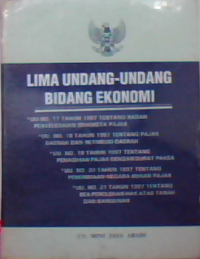 Lima undang-undang bidang ekonomi