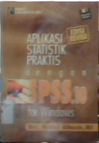 Image of Aplikasi Statistik Praktis dengan SPSS to for Windows