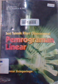 Image of Seri Teknik Riset Operasional Pemrograman Linear