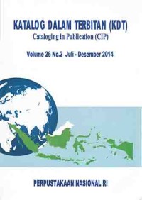 Image of Katalog dalam terbitan (KDT) = Cataloging in publication (CIP)