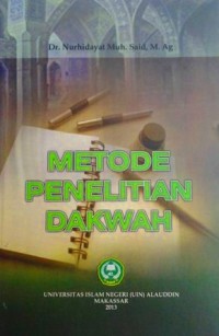 Image of Metode penelitian dakwah
