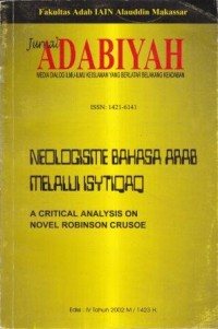 Image of Jurnal adabiyah : media dialog ilmu-ilmu keislaman yang berlatar belakang keadaban