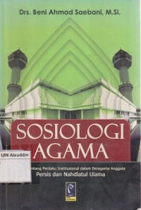 Image of Sosiologi agama