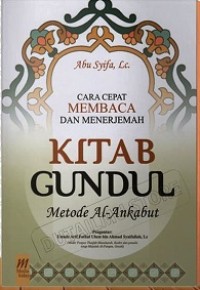 Image of Cara cepat membaca dan menerjemah kitab gundul : metode Al-Ankabut