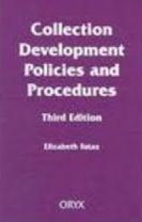 Image of Collection development policies and procedures