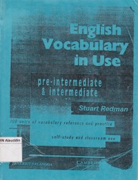 Image of English vocanulary in use : pre-intermediate and intermediate