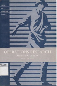 Image of Operations research : an introductions fifth edition