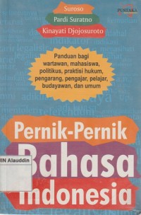 Image of Pernak - pernik bahasa Indonesia