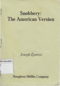 Image of Snobbery: the American version