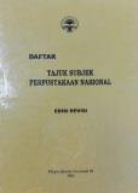 Image of Daftar tajuk subjek Perpustakaan Nasional