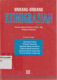 Image of Undang-undang keimigrasian